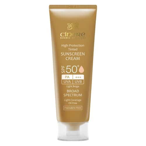 کرم ضد آفتاب سینره لایت بژ SPF50, محافظت قوی در برابر UV, رنگ لایت بژ, مناسب انواع پوست, پوشانندگی کرم پودری, بافت سبک, مرطوب‌کننده, ضد لک, جلوگیری از پیری زودرس, مقاوم در برابر آب, ضد تعریق, کنترل چربی پوست, روشن‌کننده پوست, جذب سریع, ضد التهاب, بدون ایجاد حساسیت