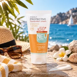 کرم ضد آفتاب بی‌رنگ فاقد چربی نئودرم Highly Protective SPF50