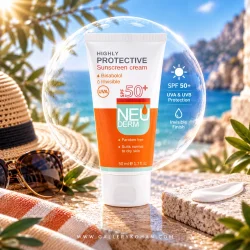 کرم ضد آفتاب بی رنگ نئودرم Highly Protective SPF50