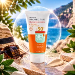 کرم ضد آفتاب کرم پودری روشن نئودرم Highly Protective SPF50