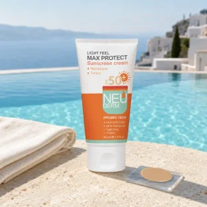 کرم ضد آفتاب کرم پودری نئودرم انواع پوست SPF50