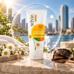 کرم ضد آفتاب رنگ طبیعی فاقد چربی شون SPF50