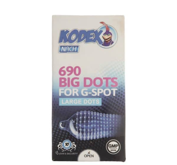 کاندوم ناچ کدکس مدل BIG DOTS بسته 10 عددی | گارانتی اصالت و سلامت فیزیکی کالا