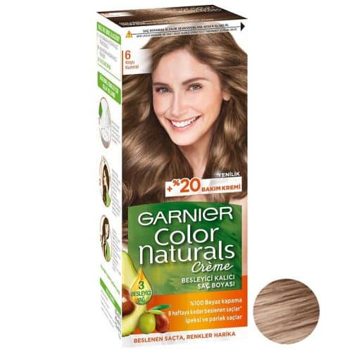 کیت رنگ مو گارنیه مدل Color Naturals شماره 6.0 حجم 40 میلی لیتر رنگ بلوند تیره | گارانتی اصالت و سلامت فیزیکی کالا