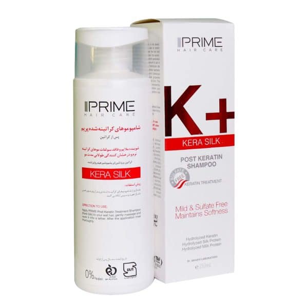 شامپو کراتینه مو پریم مدل K+ Kera Silk حجم 250 میلی لیتر | گارانتی اصالت و سلامت فیزیکی کالا