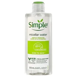 آب پاک کننده آرایش صورت سیمپل مدل Vitamin B3 C حجم 200 میلی لیتر | گارانتی اصالت و سلامت فیزیکی کالا