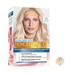کیت رنگ مو لورآل مدل Excellence شماره 01 رنگ بلوند | گارانتی اصالت و سلامت فیزیکی کالا