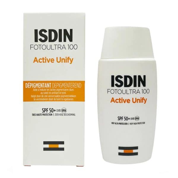 کرم ضد آفتاب بدون رنگ ایزدین SPF 50 مدل FOTOULTRA 100 ACTIVE UNIFY ‌مناسب انواع پوست حجم 50 میلی‌ لیتر | گارانتی اصالت و سلامت فیزیکی کالا