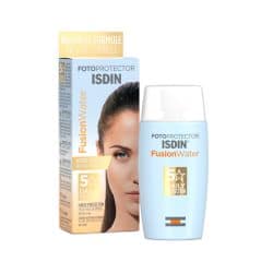 کرم ضد آفتاب بی رنگ ایزدین SPF50 مدل Fusion Water 5 Daily مناسب انواع پوست حجم 50 میلی لیتر | گارانتی اصالت و سلامت فیزیکی کالا