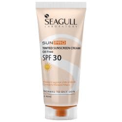 کرم ضد آفتاب رنگی سی گل SPF30 مدل Sunpro محافظ UVA ،UVB، ضد پیری، مرطوب‌کننده، مناسب انواع پوست حجم 40 میلی‌لیتر | گارانتی اصالت و سلامت فیزیکی کالا