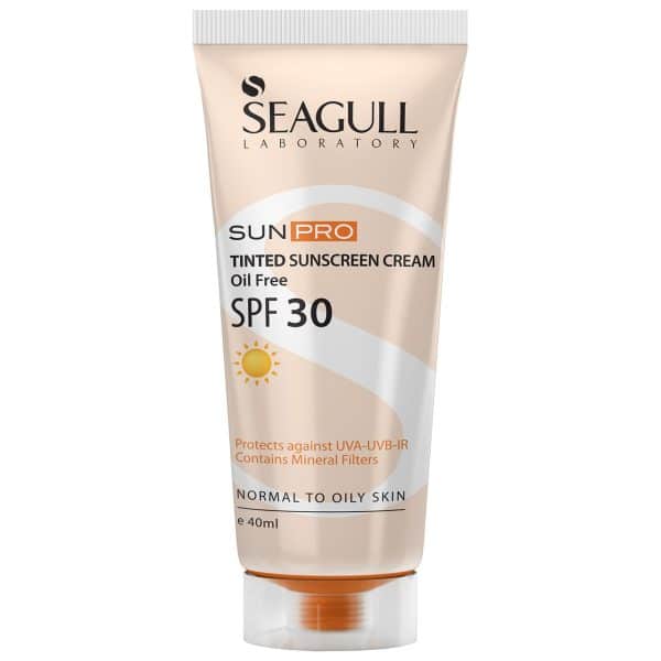 کرم ضد آفتاب رنگی سی گل SPF30 مدل Sunpro محافظ UVA ،UVB، ضد پیری، مرطوب‌کننده، مناسب انواع پوست حجم 40 میلی‌لیتر | گارانتی اصالت و سلامت فیزیکی کالا