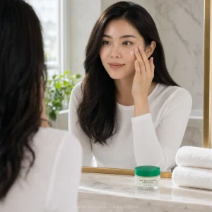 استفاده از کرم روشن کننده اکسیس وای روی صورت