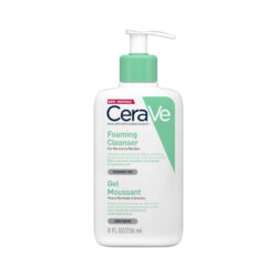 CeraVe, فوم شستشوی صورت, Foaming Cleanser, خرید فوم شستشو, مناسب پوست‌های چرب و مختلط, پاک‌کننده عمقی و ملایم, حاوی سرامید و هیالورونیک اسید, تنظیم چربی پوست, آبرسان و مرطوب‌کننده, بدون ایجاد خشکی