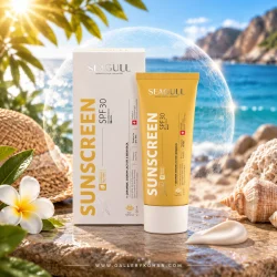 کرم ضد آفتاب بدون رنگ سی‌گل SPF30 مناسب انواع پوست
