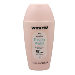 فلوئید ضد آفتاب بدون رنگ ویت یو spf50 مدل فیوژن محافظ UVA،UVB مناسب برای انواع پوست حجم 60 میلی لیتر | گارانتی اصالت و سلامت فیزیکی کالا