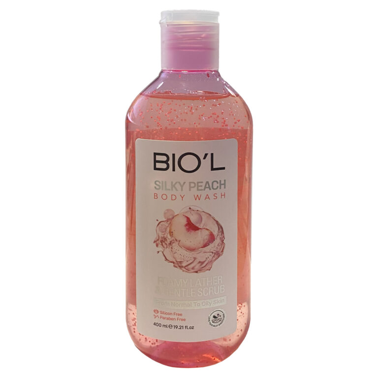 شامپو بدن بیول مدل SILKY PEACH با رایحه هلو ابریشمی مناسب برای پوست چرب و معمولی حجم 400 میلی لیتر | گارانتی اصالت و سلامت فیزیکی کالا