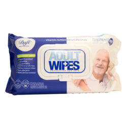 دستمال مرطوب دافی مدل Adult Wipes بسته 100 عددی | گارانتی اصالت و سلامت فیزیکی کالا