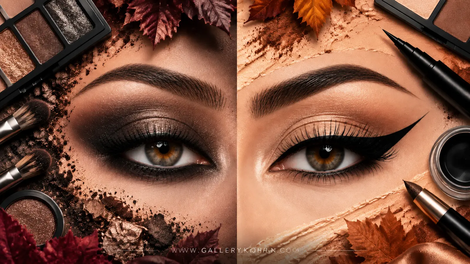 مقایسه آرایش چشم گربه‌ای و چشم دودی برای ترند آرایش پاییز و زمستان ۱۴۰۵