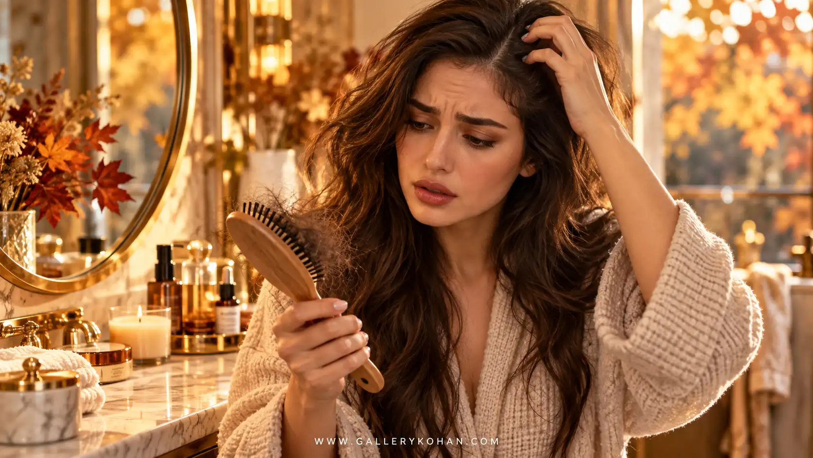 ریزش مو در پاییز و بررسی افزایش موهای ریخته شده هنگام شانه کردن