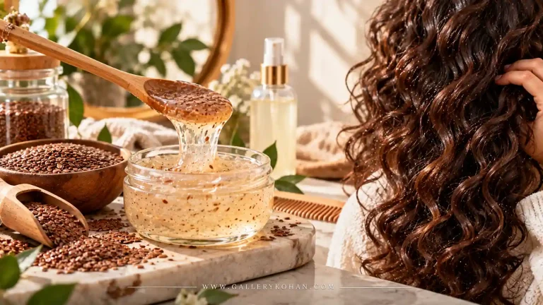 ژل تخم کتان خانگی برای حالت دادن به موهای فر و وز